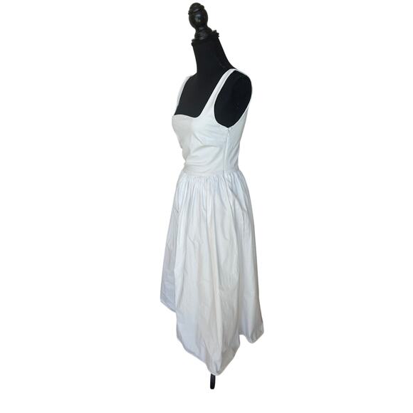 Rue Sophie White Fit n Flare Midi Dress SMALL Romantic Sundress Designer $188 - Picture 7 of 11
